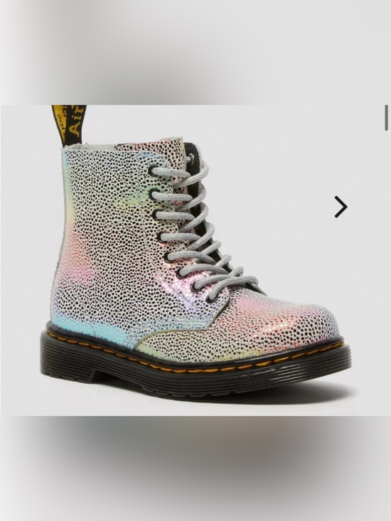 Dr. Martens Other - Dr Martens 1460 Pascal Iridescent Boots Rainbow Leather Toddler Kids Size US 7